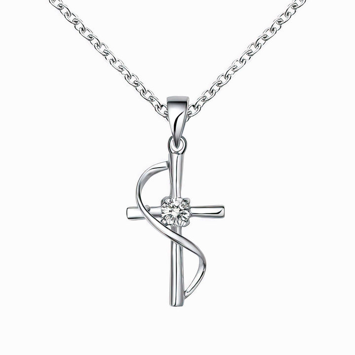 Diamond Faith-Hope Cross Necklace