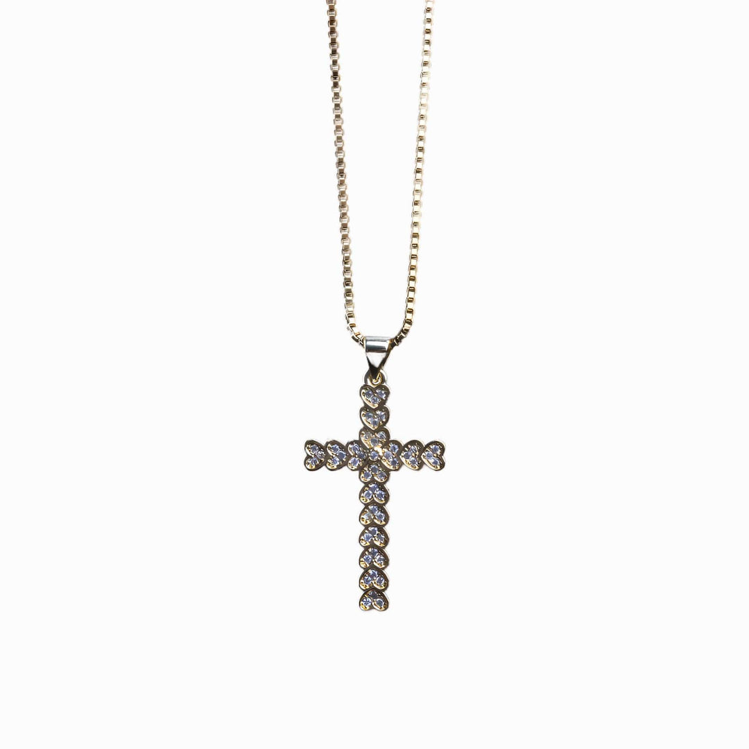 Heart of the Cross Diamond Necklace