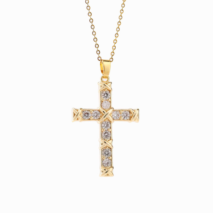 Iconic Christian Cross Diamond Necklace