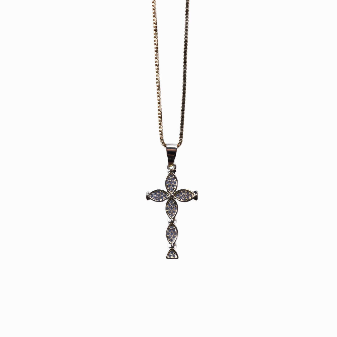 Graceful Cross Diamond Charm