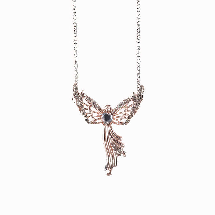 Elegant Angel Diamond Necklace