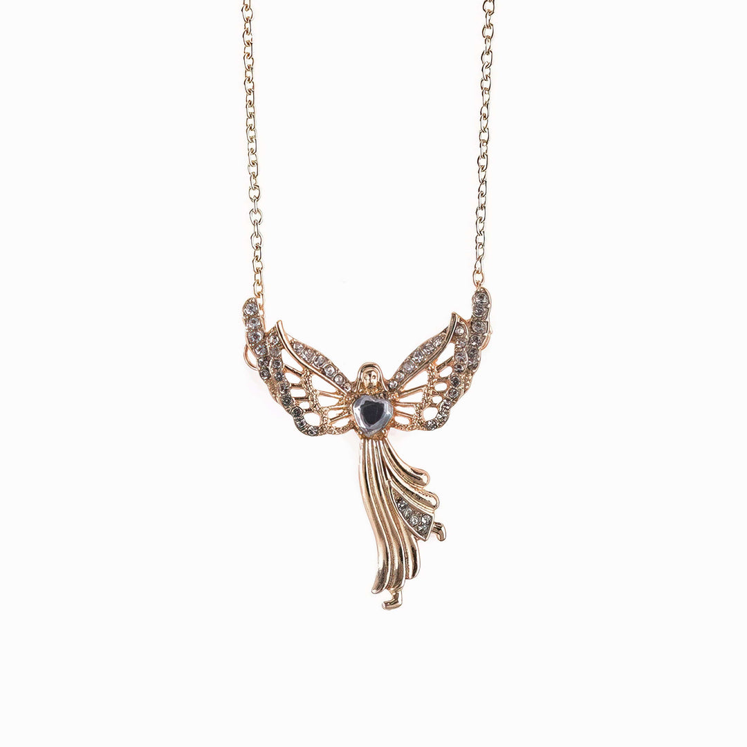 Elegant Angel Diamond Necklace