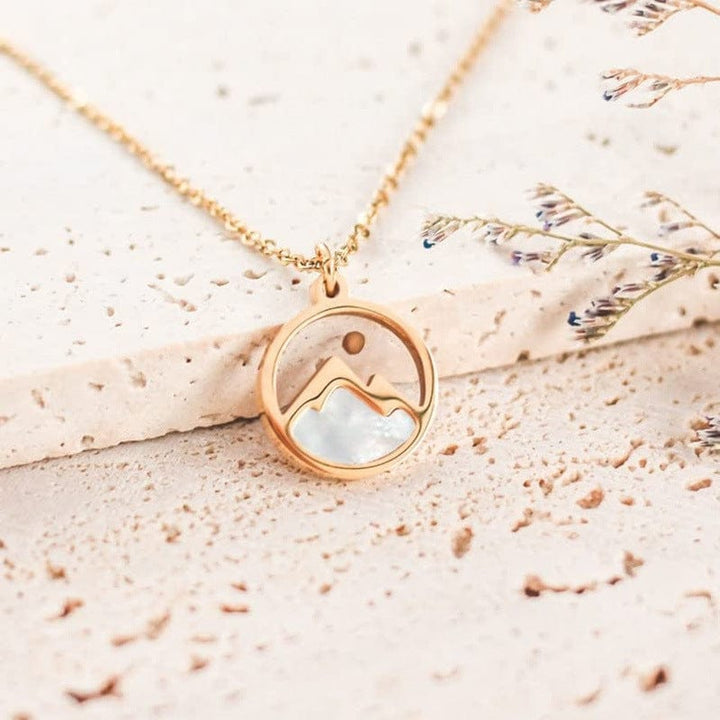 Mustard Seed Mountain Necklace