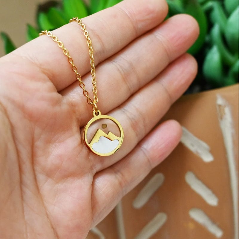 Mustard Seed Mountain Necklace