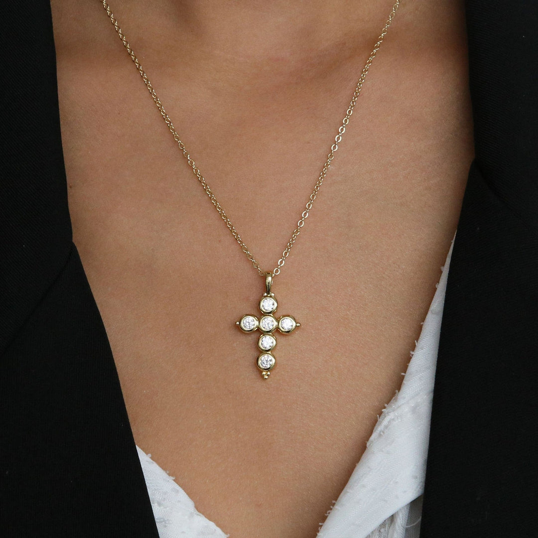 Timeless Cross Diamond Necklace