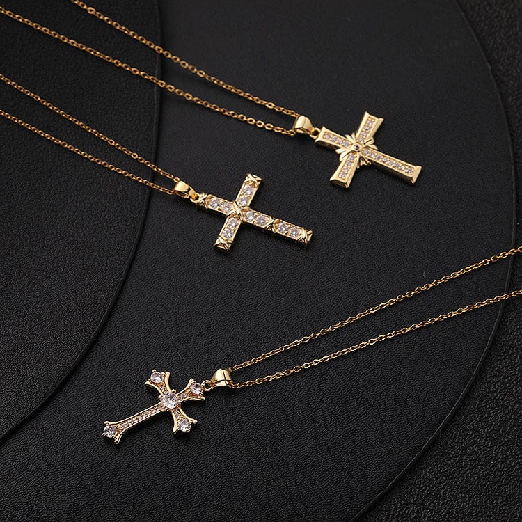 Iconic Christian Cross Diamond Necklace