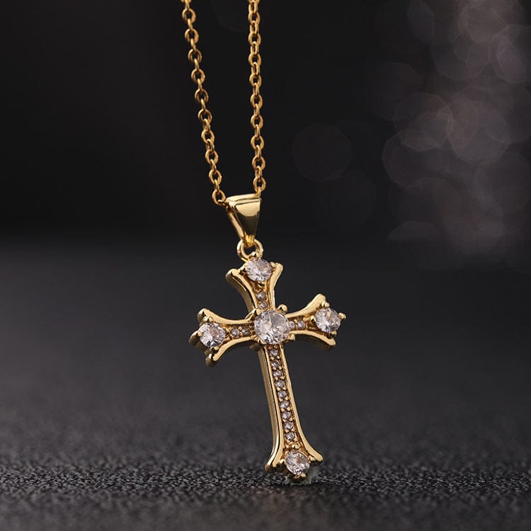 Iconic Christian Cross Diamond Necklace