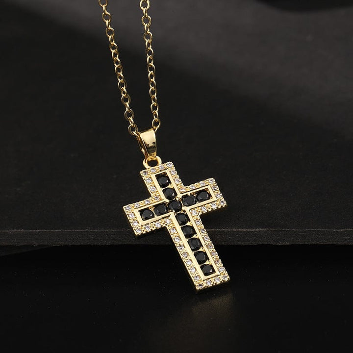 Crystal Cross Diamond Necklace