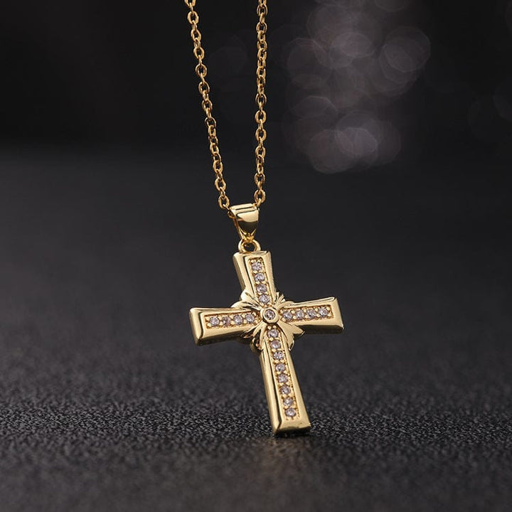 Iconic Christian Cross Diamond Necklace