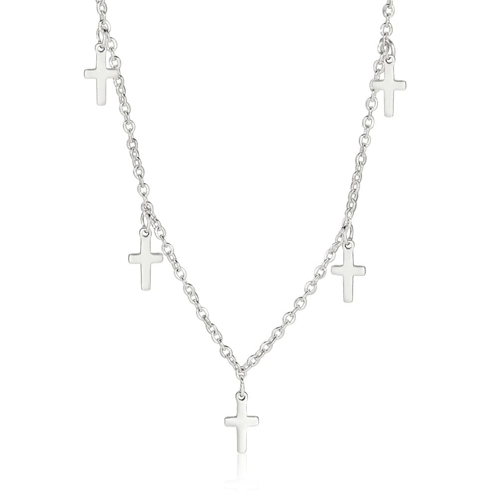 Multi-Cross Pendant Necklace