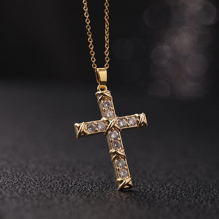 Iconic Christian Cross Diamond Necklace