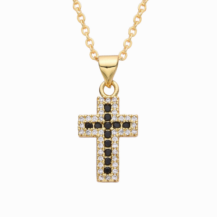 Crystal Cross Diamond Necklace