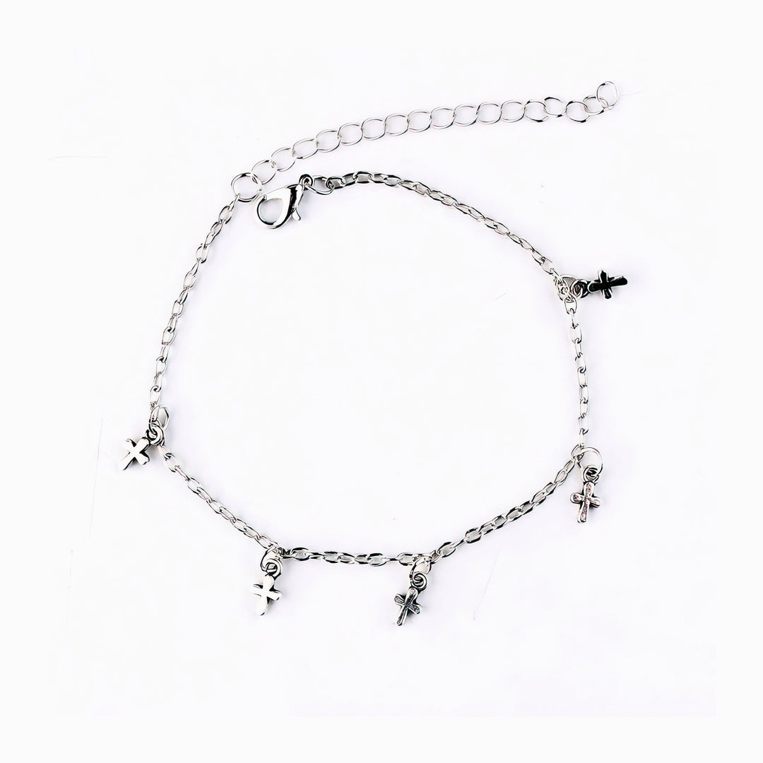 Multi-Dangling Cross Bracelet