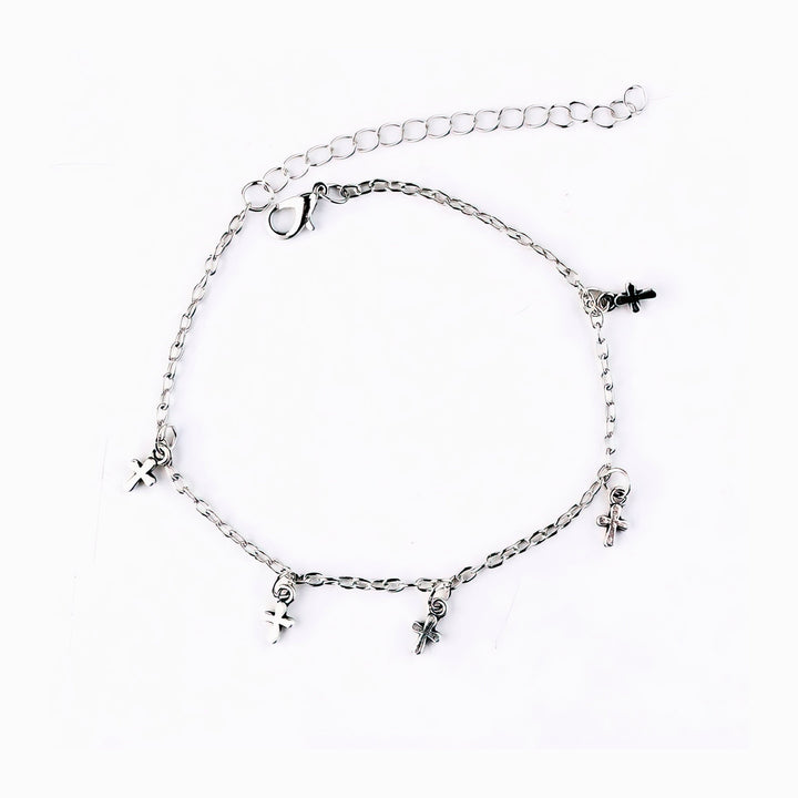 Multi-Dangling Cross Bracelet