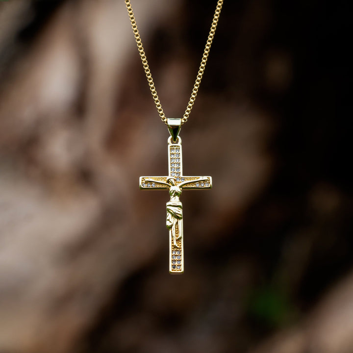 The Golden Savior Cross Necklace