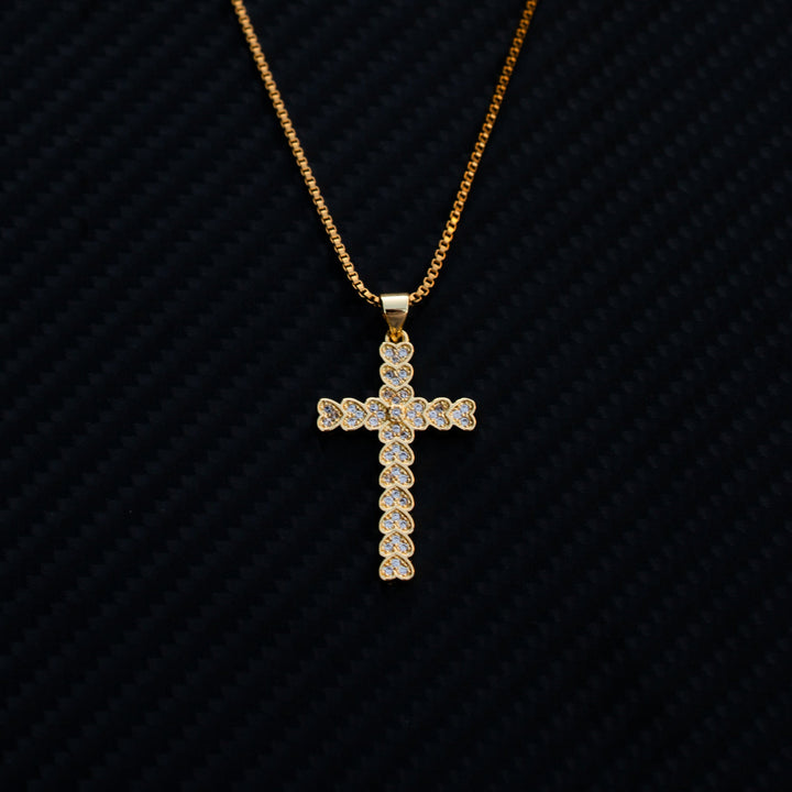 Heart of the Cross Diamond Necklace