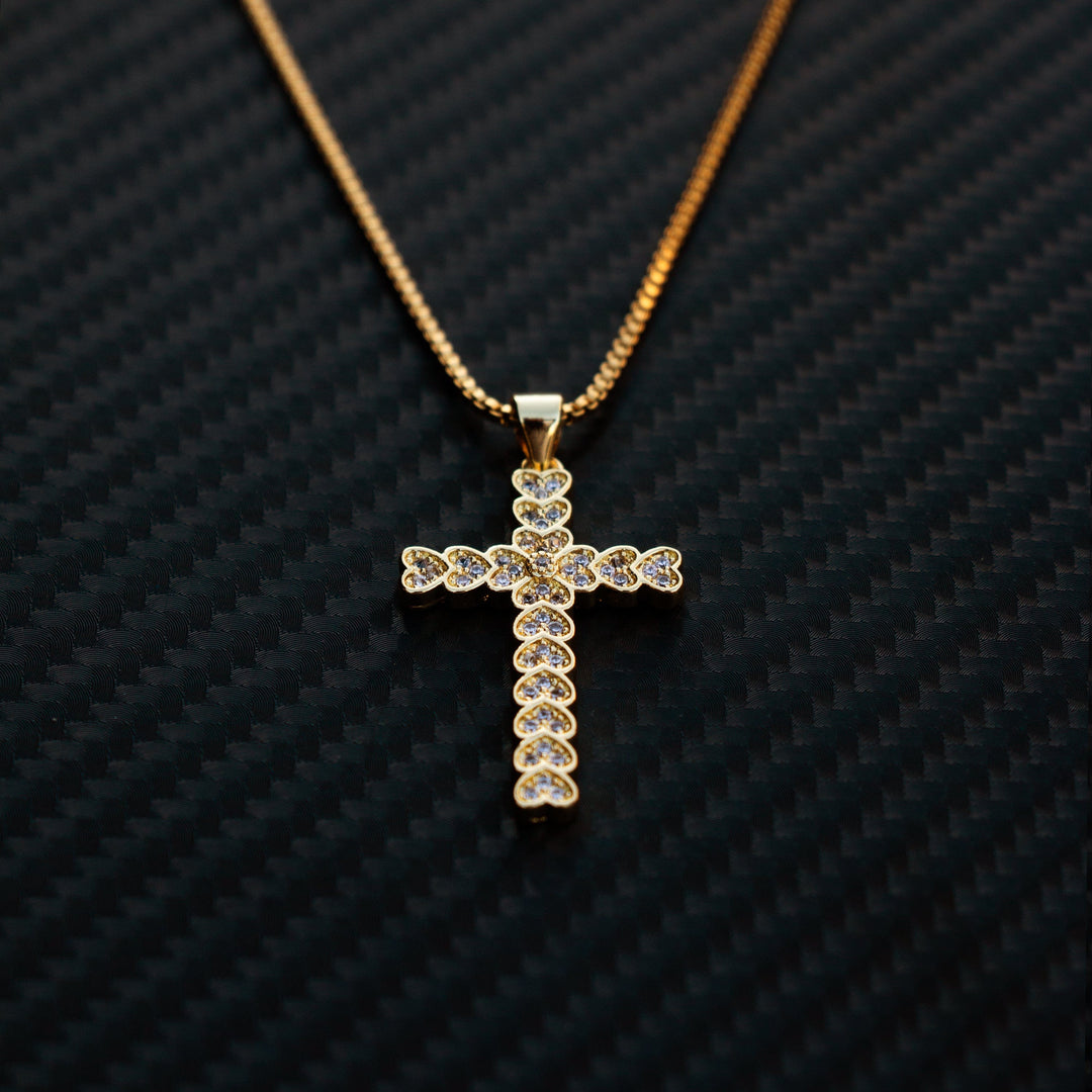 Heart of the Cross Diamond Necklace