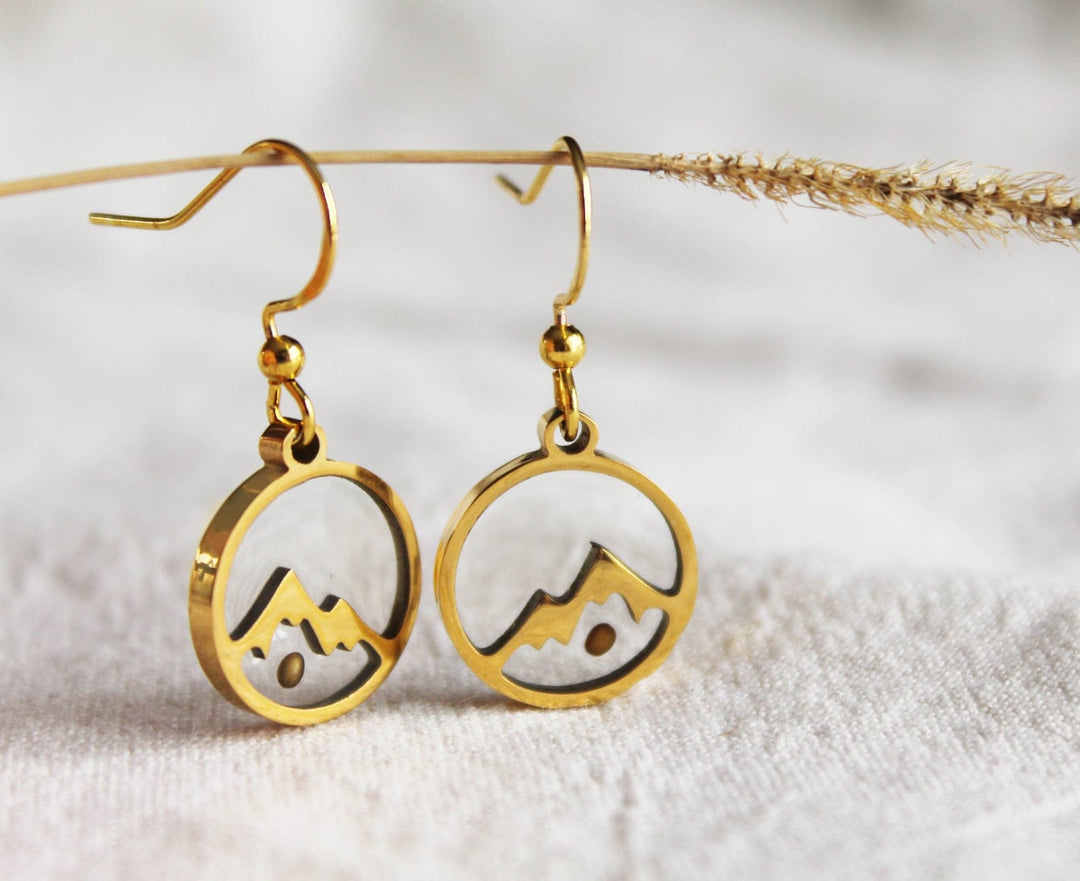 Mustard Seed Mountain Earrings