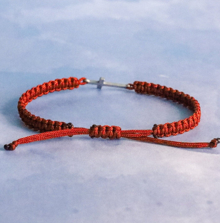 Cross Charm Handwoven Bracelet