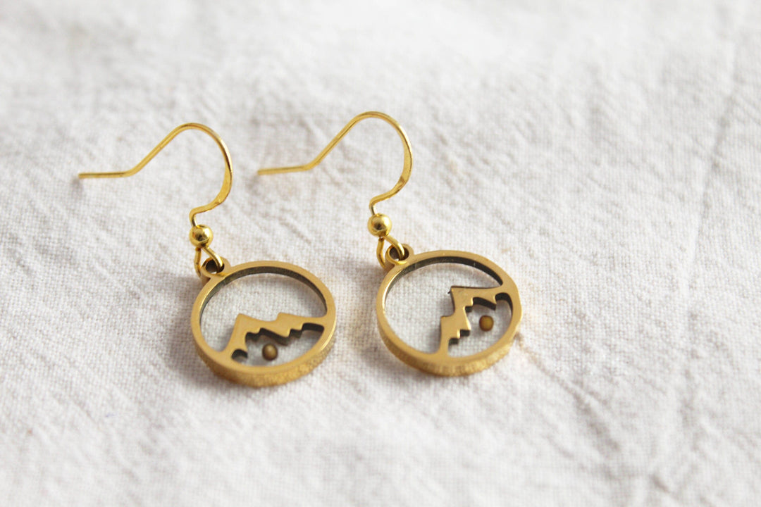 Mustard Seed Mountain Earrings