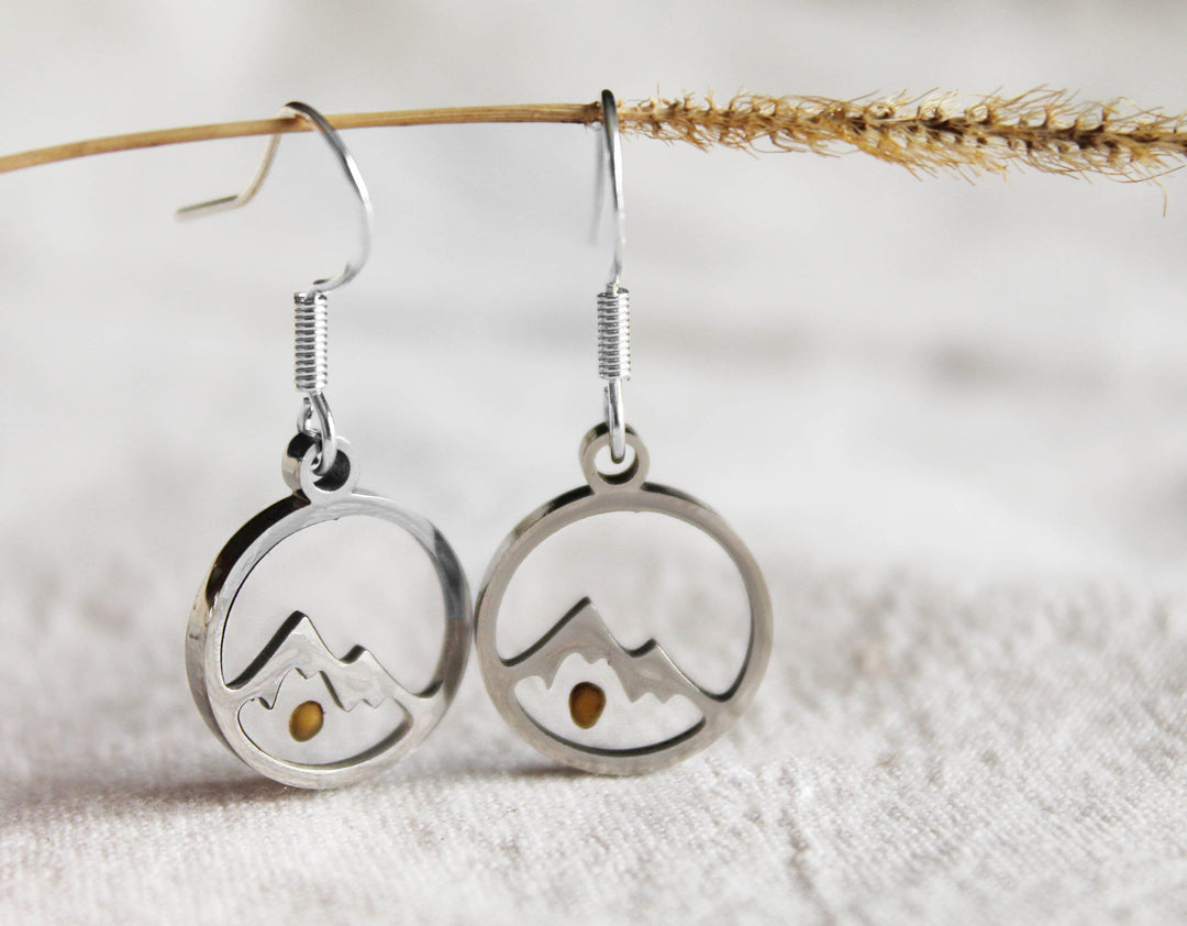 Mustard Seed Mountain Earrings