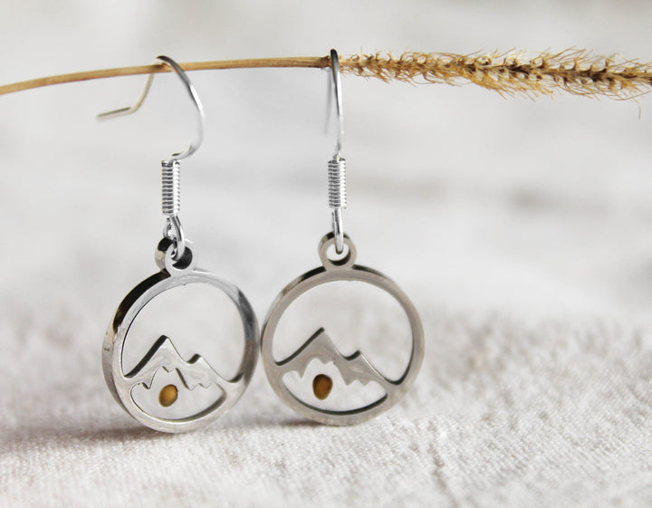 Mustard Seed Mountain Earrings