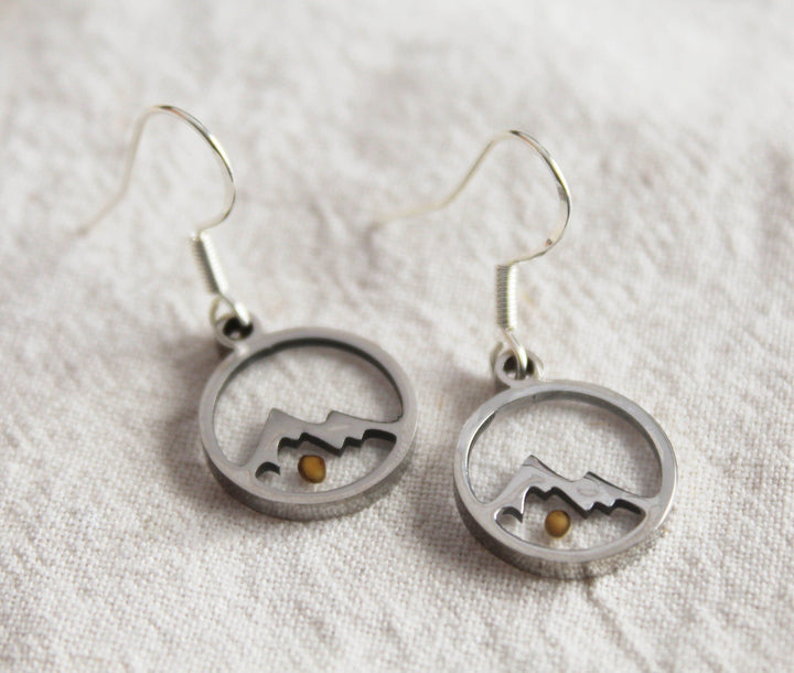 Mustard Seed Mountain Earrings