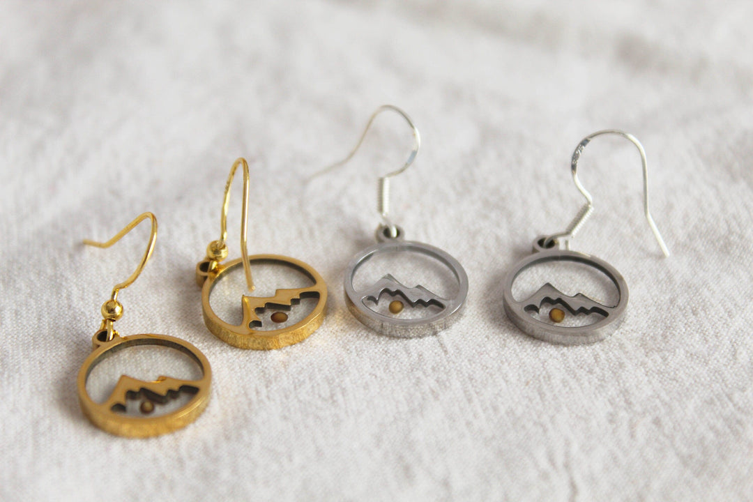 Mustard Seed Mountain Earrings