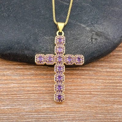 Faith Gems Cross Necklace