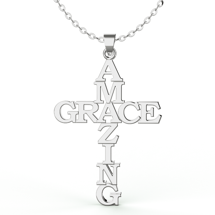 Amazing Grace Cross Pendant