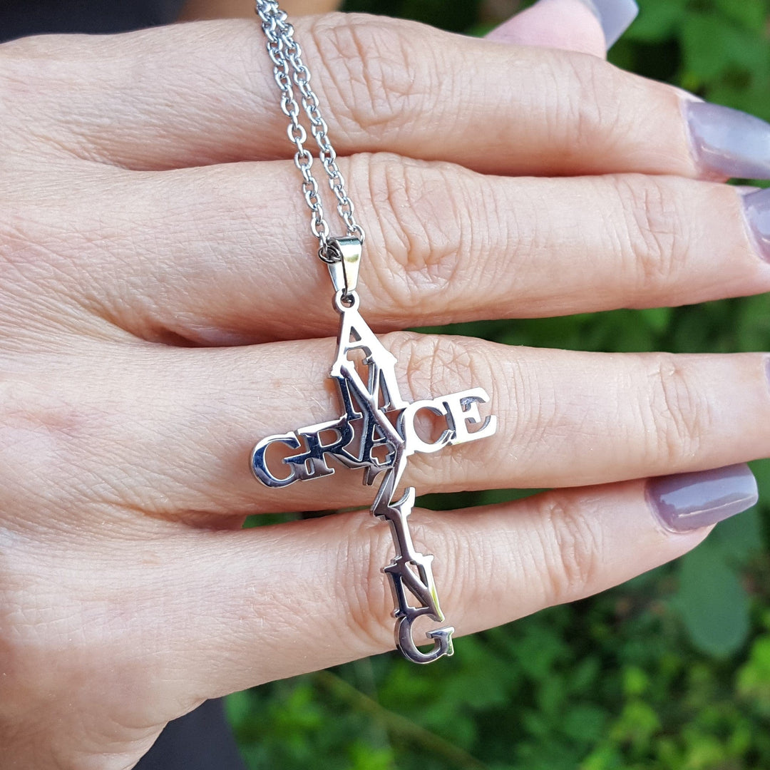 Amazing Grace Cross Pendant