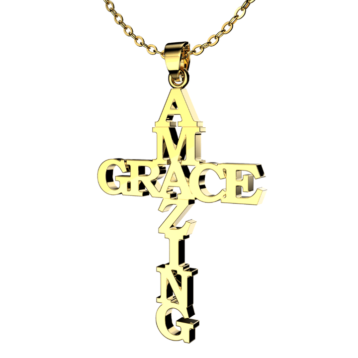 Amazing Grace Cross Pendant