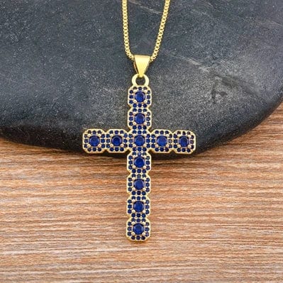 Faith Gems Cross Necklace