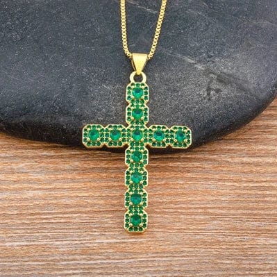 Faith Gems Cross Necklace