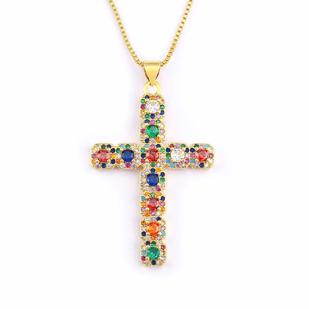 Faith Gems Cross Necklace