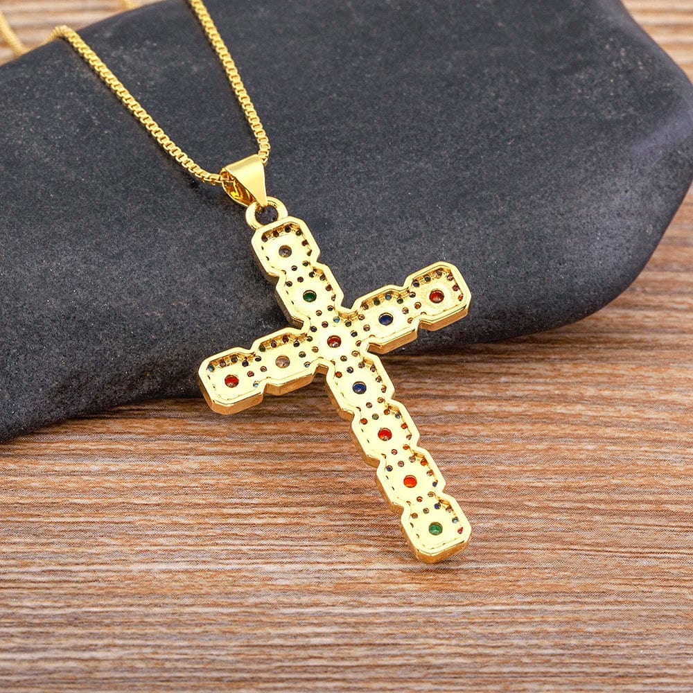 Faith Gems Cross Necklace